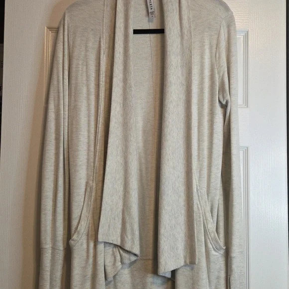 Athleta Cream Draped Cardigan - Picture 4 of 4